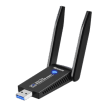 纽曼 1300M免驱版 USB无线网卡 千兆5G双频 台式机笔记本电脑 WiFi接收器发射器 外置双天线高速 穿墙85元 (月销3000+)