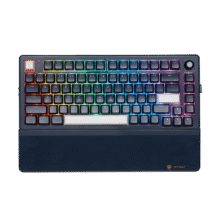 黑峡谷（Hyeku）E2sPro 82键无线蓝牙三模客制化机械键盘 热插拔gasket自定义旋钮PBT键帽 午夜蓝 BOX烟漠轴449元