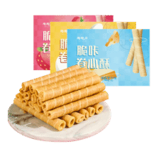 陶陶居中华老字号品牌 卷心酥蛋卷120g广式零食小吃休闲食品送礼佳选 脆咔卷心酥（咸蛋黄味）74.25元（合14.85元/件）