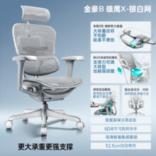 PLUS会员：Ergonor保友金豪b雄鹰 人体工学椅 电脑椅 可躺老板椅 银白网-铝合金脚1425.37元（需领券）