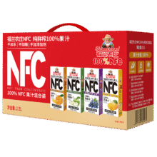 清仓：福兰农庄 100%NFC纯鲜榨混合果汁250ml*10盒 橙汁苹果汁葡萄汁芒果汁 效期至26.1.1929.9元包邮 原价59元