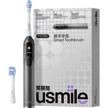 usmile笑容加电动牙刷 双面屏数字牙刷 F10 PRO曜石黑 成人情侣款送男友女友 新婚生日礼物 国家补贴539.1元 (券后省0.9)