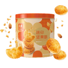 88vip、元朗迷你坚果酥小桃酥饼干300g12.71元+1.19元金币（拍第一款）