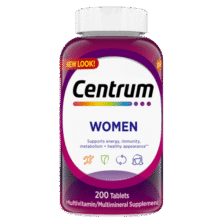 善存（Centrum）复合维生素200粒成人女士 含维生素B、C钙铁锌微量矿物质营养素215元 (月销1w+)