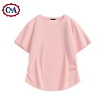 C&A 女士假两件拼接短袖T恤 1014672714424734.95元