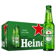 喜力 经典风味啤酒 整箱装 全麦酿造 原麦汁浓度≥11.4癙 330mL 24瓶292.02元（合146.01元/件）