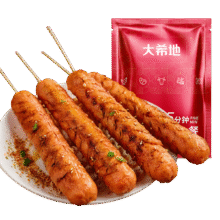 plus：大希地香煎淀粉肠1120g/16根 油炸烧烤空气炸锅食材 火腿肠香肠小吃零食159.72元（需领券，合11.41元/件）
