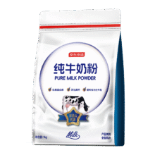 京东京造 纯牛奶粉1kg 高钙高蛋白 成人奶粉 中老年学生奶粉77.9元（合38.95元/件）
