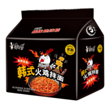 康师傅方便面 拌面 韩式火鸡面拌面 118g*5袋 超辣 泡面拌面早餐零食20元 (券后省5,月销1w+)