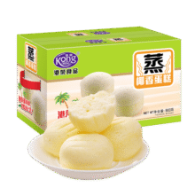 港荣蒸蛋糕椰香800g 面包零食早餐饼干蛋糕中西式糕点端午节礼物盒39.9元 (券后省0.9,月销1w+)