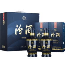 汾酒 蓝汾清香型白酒53度475ml*2瓶 (53度仿蓝瓷)礼盒装188.69元赠送2000京豆