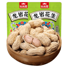 比比赞（BIBIZAN）龙岩花生蒜香味500g/袋 每日坚果炒货带壳干果小吃下酒休闲零食品9.9元 (券后省20,月销1w+)