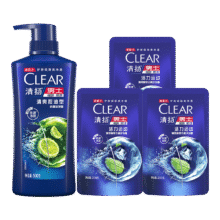 清扬（CLEAR）男士去屑洗发水控油清爽香味清新洗头膏超值装正品官方旗舰 清爽控油500g+100g*2瓶27.8元（需领券）