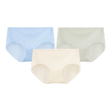 舒雅（Schiesser）女士Becover冰丝3A抑菌网眼透气裸感平角内裤【3条装】43.55元（需领券）