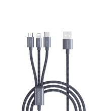罗马仕三合一数据线快充 0.6m7元（需领券）