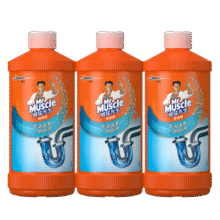 威猛先生（Mr Muscle） 管道疏通剂 500g*3瓶 下水道疏通剂 马桶卫生间管道疏通29.9元 (月销1w+)