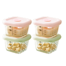 需首购、PLUS会员：COOKSS 辅食盒 玻璃 160ml 三个装方盒26.88元