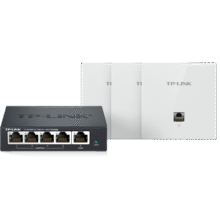 普联（TP-LINK）AX3000全屋WiFi6无线面板AP套装子母路由器家用企业mesh组网易展版双频千兆5口AC路由器*1+3AP白色1315元 (月销1000+)