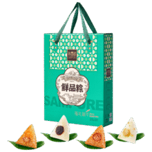 鲜品屋 粽子礼盒1120g 福礼8粽4味蛋黄鲜肉粽端午节团购福利送礼17.91元