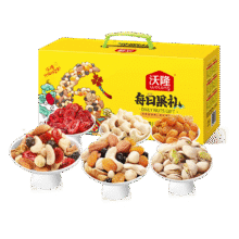 PLUS：沃隆 每日果礼 坚果礼盒装 混合口味 750g146.56元（合48.85元/件）