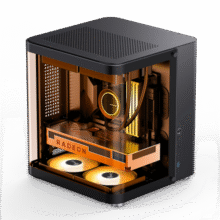 乔思伯(JONSBO) TK-1黑色双曲面海景房MATX机箱(铝合金外壳/240冷排/ATX电源/Type-c Gen2 10Gbps+)549元 (券后省500,月销1000+)