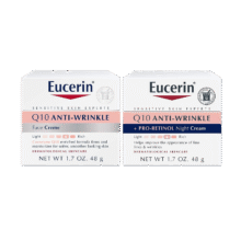 Eucerin 辅酶Q10抗皱保湿清爽不油腻早晚霜节日礼物 48g 早霜+晚霜148.87元