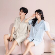 Ambis 安比斯 男女同款新疆长绒棉凉感睡衣家居服套装￥58.60 4.9折 比上一次爆料降低 ￥0.4