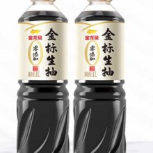 金龙鱼酱油 零添加金标生抽 自然酿造炒菜凉拌 1L*2瓶*2件25.8元（需领券，合12.9元/件）
