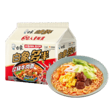 白象 红烧牛肉面 129g*5袋9.9元（需换购）