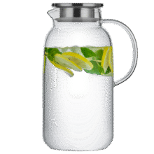 炊大皇 冷水壶大容量夏日解暑冷水壶 耐热防爆玻璃杯水果茶壶2.5L39.9元 (月销4000+)