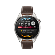 华为HUAWEI WATCH 3 Pro New 时尚款 棕色真皮表带华为手表 运动智能手表eSIM独立通话鸿蒙系统男女1405.13元（需领券）