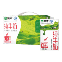 蒙牛全脂纯牛奶整箱250ml*24盒 每100ml含3.2g蛋白质（礼盒装）37.91元
