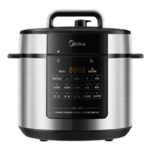 plus会员：美的（Midea）电压力锅0涂层精钢厚釜电高压锅电饭锅家用双胆电饭煲智能预约煮饭煲汤炖肉多功能不锈钢内胆 5L返后192.58元（晒单返20元）