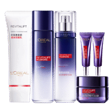 欧莱雅（L'OREAL） 套装玻尿酸补水女士护肤化妆品玻色因淡纹水乳组合送女朋友礼物 【到手8件】水乳霜+眼霜144.8元