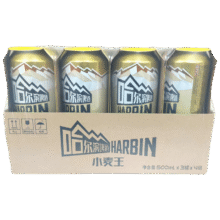 哈尔滨牌小麦王精酿500ml*12罐整箱麦香浓郁全麦发酵【临期清仓】35.9元
