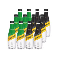 可口可乐 Coca-Cola 怡泉苏打水气泡水 原味400ml*6瓶+柠檬味400ml*6瓶25.89元包邮（需领券）