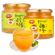 福事多 蜜炼柚子茶450g+柠檬茶450g￥19.9