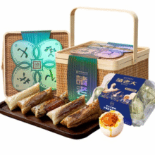 诸老大 粽子礼盒 诸多心意礼篮（8粽6蛋1720g）￥85.64