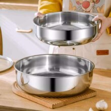 32cm不锈钢和面盆无盖 2件9.99元（买一送一，合5元/件）