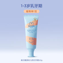 兔头妈妈 防蛀奥拉氟儿童牙膏50g15.67元