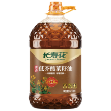 长寿花低芥酸浓香菜籽油6.18L 非转基因 物理压榨72.07元