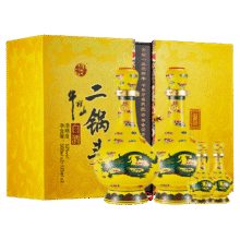 牛栏山 经典二锅头黄龙清香白酒52度 500ml*2+125ml*2 礼盒649.24元