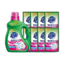 88VIP：超能 焕彩新生洗衣液组合11斤 1.5kg*1瓶+500g*8袋34.4元包邮+150淘金币（需领券）