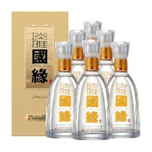 今世缘国缘淡雅42度浓香型纯粮白酒整箱500ml*6瓶700元