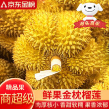 落沙园泰国进口新鲜榴莲【现货】老树果新鲜整个带壳榴莲热带水果 金枕榴莲3-4斤丨【包3-4房】丨店长推荐74.88元（需领券）
