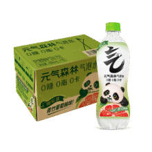 元气森林【肖战同款】0糖0脂0卡气泡水青竹葡萄柚味480mL*15瓶无糖饮料100.87元/2件（合50.44元/件）