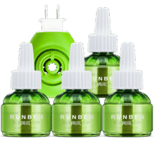 润本（RUNBEN）电蚊香液驱蚊液蚊香液120晚大容量45ml×4瓶+1器电蚊香驱蚊无香型19.9元