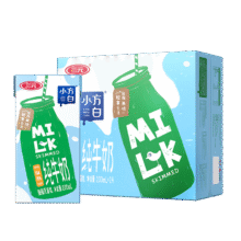 三元小方白脱脂纯牛奶整箱200ml*24盒 0脂肪 健身伴侣33.06元（需plus会员和首购）