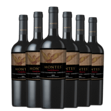 MONTES蒙特斯家族珍藏赤霞珠佳美娜干红酒葡萄酒750ml*6智利原瓶进口505元