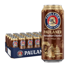 保拉纳（Paulaner）柏龙 小麦浓色（黑）啤酒 500ml*24听 德国进口 喜酒 婚宴209元 (月销1w+)